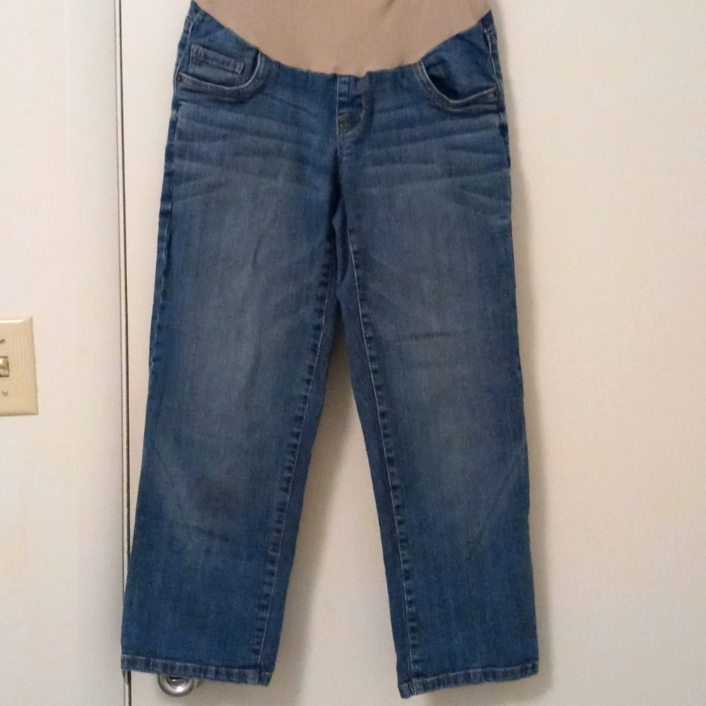 Maternity denim Capris
